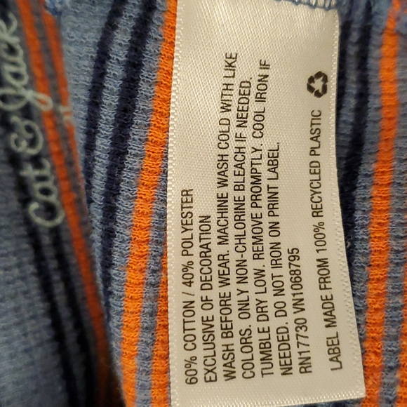 Blue Orange Stripe Long Sleeve - Picture 4 of 4